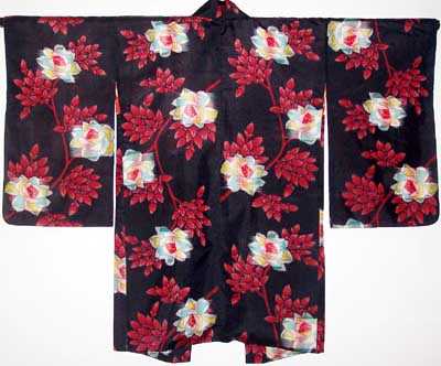 MEISEN SILK HAORI WITH CONTEMPORARY DESIGN